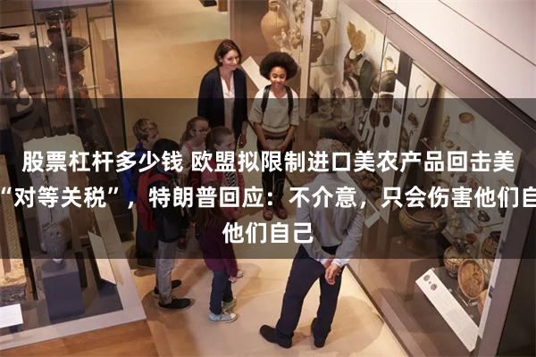股票杠杆多少钱 欧盟拟限制进口美农产品回击美国“对等关税”，特朗普回应：不介意，只会伤害他们自己
