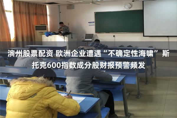 滨州股票配资 欧洲企业遭遇“不确定性海啸” 斯托克600指数成分股财报预警频发