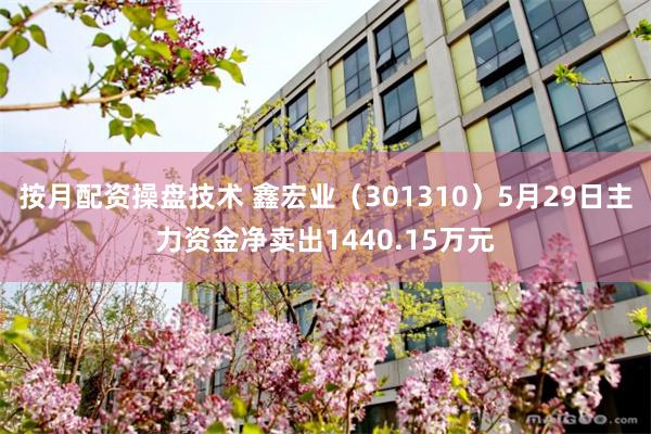 按月配资操盘技术 鑫宏业（301310）5月29日主力资金净卖出1440.15万元