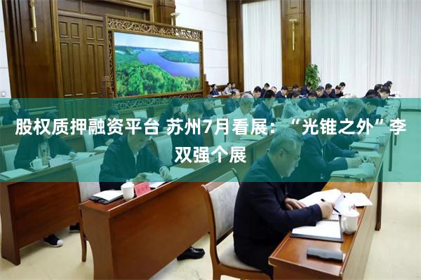 股权质押融资平台 苏州7月看展：“光锥之外”李双强个展