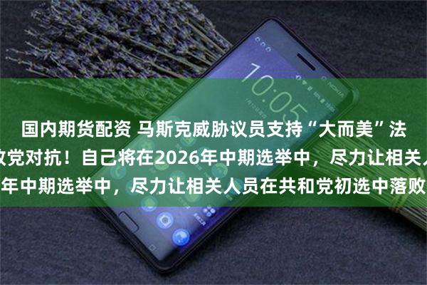 国内期货配资 马斯克威胁议员支持“大而美”法案将失议席，成立新政党对抗！自己将在2026年中期选举中，尽力让相关人员在共和党初选中落败