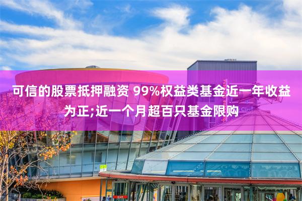 可信的股票抵押融资 99%权益类基金近一年收益为正;近一个月超百只基金限购