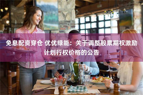 免息配资穿仓 优优绿能：关于调整股票期权激励计划行权价格的公告